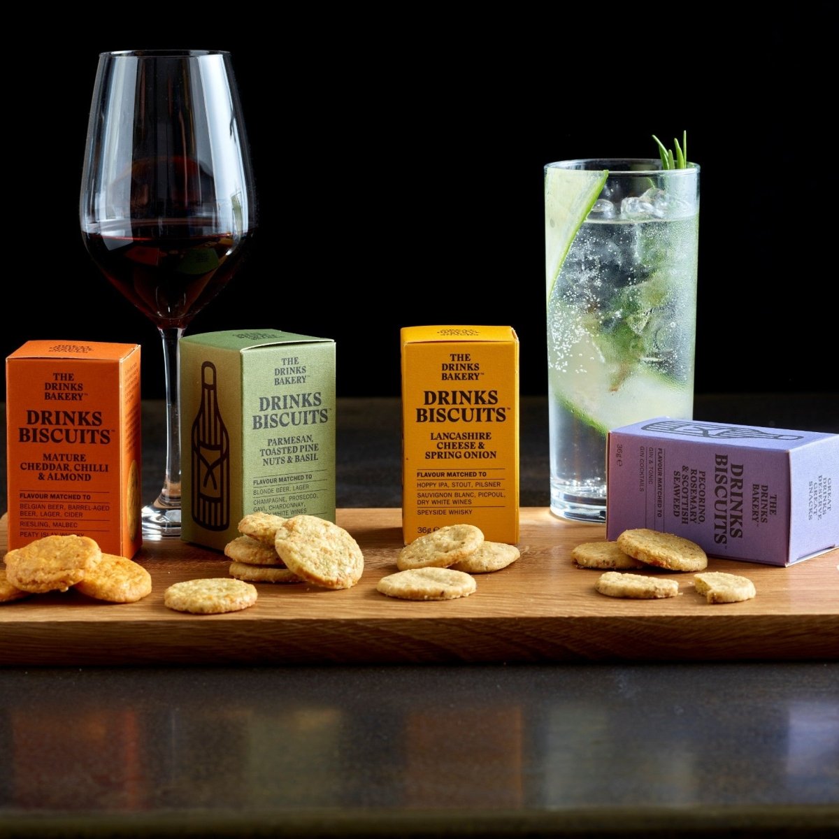 Drinks Biscuits - The Drinks Bakery Selection Pack 36g x 8 Packs - Ouverture London