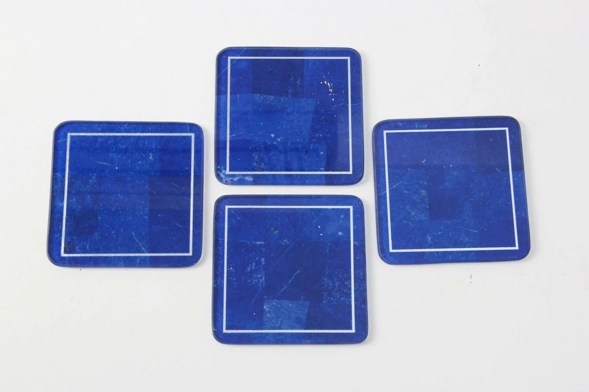 Lapis Lazuli Drinks Coasters - Ouverture London