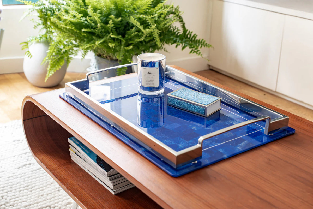 Lapis Lazuli Drinks Tray - Ouverture London