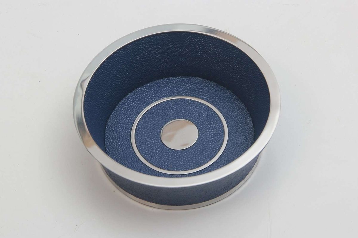 Wine Coaster in Nile Blue Shagreen - Ouverture London