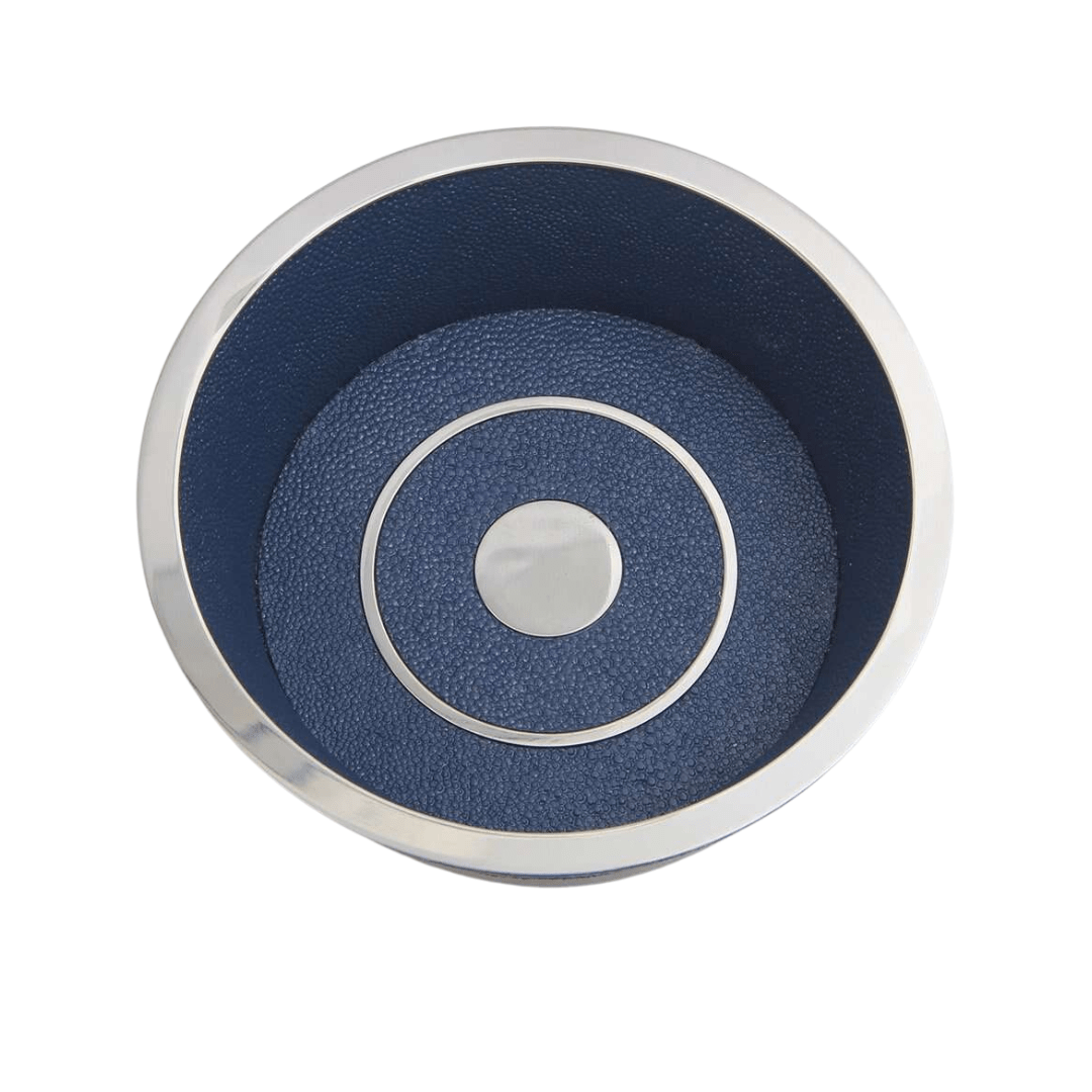 Wine Coaster in Nile Blue Shagreen - Ouverture London